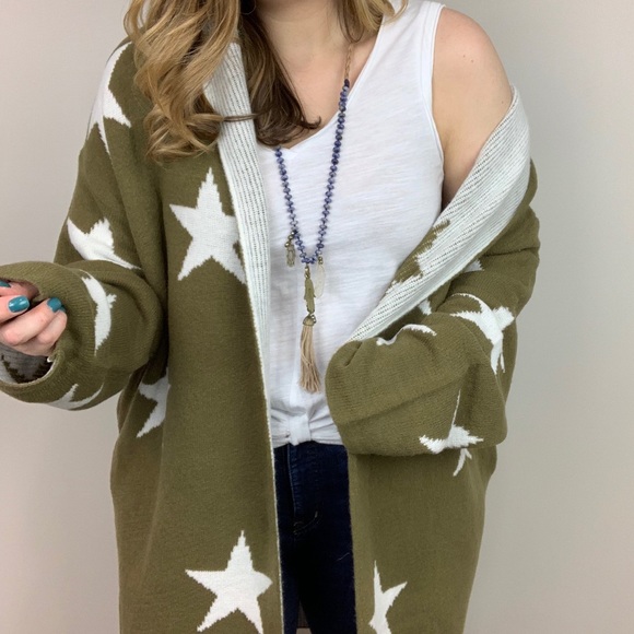 Sweaters - Star Crossed Hooded Cardigan Sweater